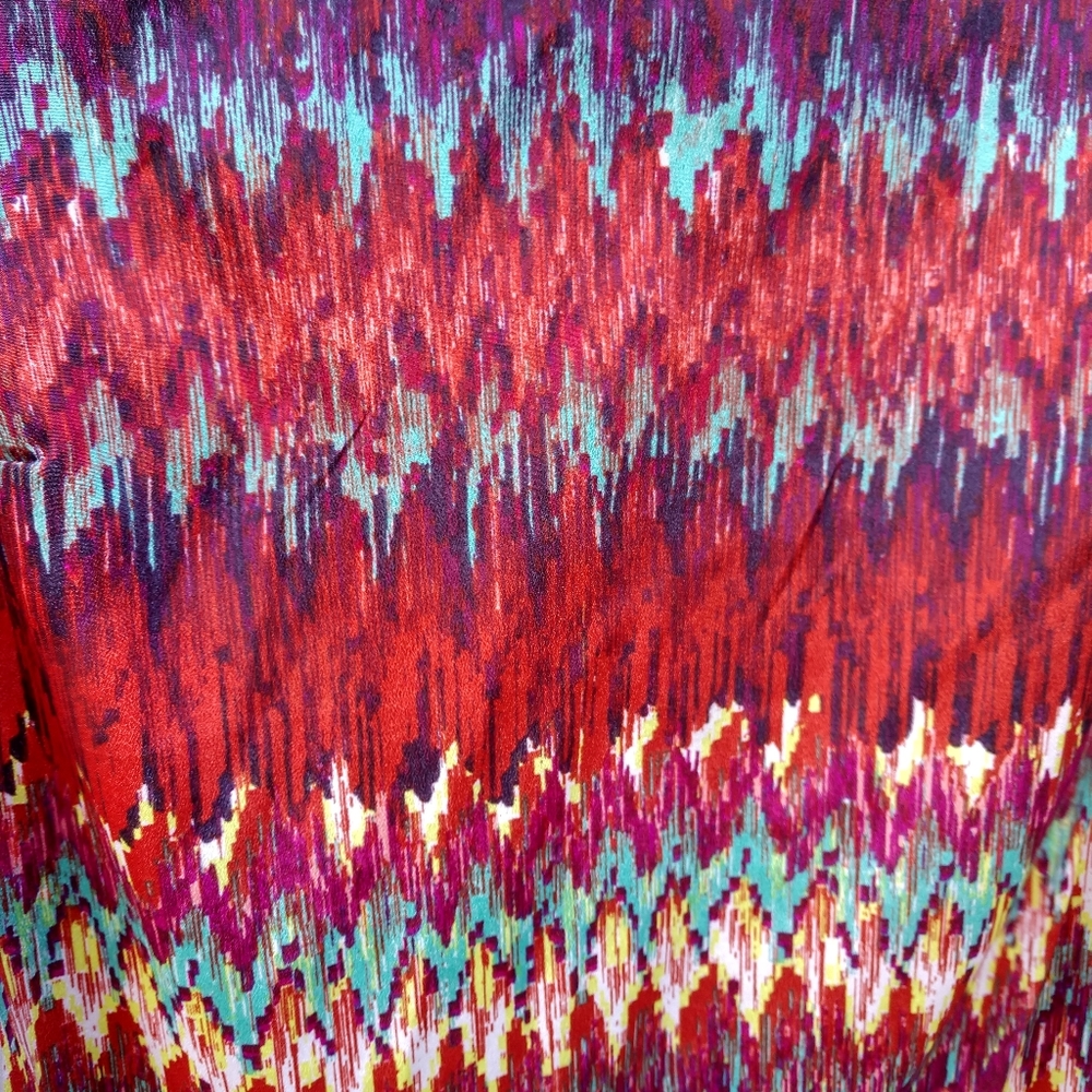 Lily Rose, multi-colored 3/4 length sleeve tunic - Picture 6 of 7